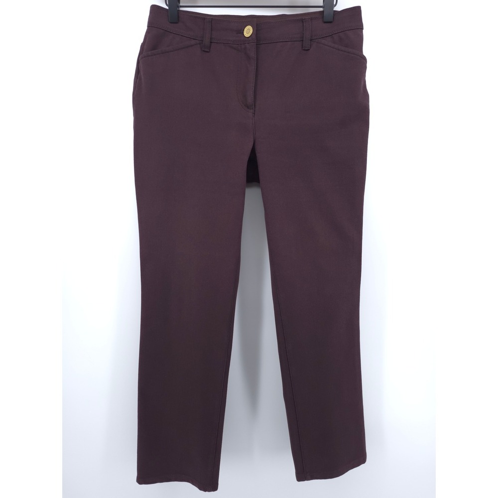 Chico's Women Pants So Slimming Brigitte 0.5 Short Burgundy Maroon Career